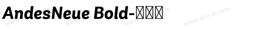 AndesNeue Bold字体转换